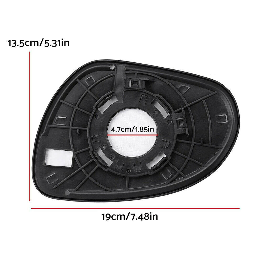Left Side Mirror Glass With Back Plate Suitable For Hyundai i30 2007-2012