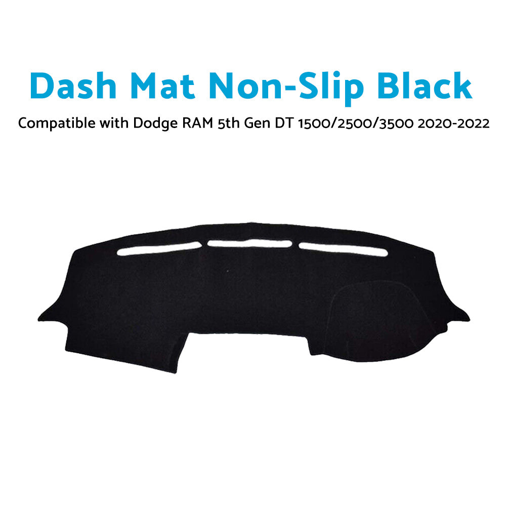 {{ Dash Mat Suitable For Dodge RAM 5th Gen DT 1500 2500 3500 2020-2022 Non-Slip }} - Buy Car Parts Online at {{ Kaka Auto Parts }}.