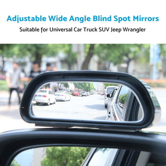 compare product Pair Car Side Blind Spot Mirror Adjust Wide Angle Rear View HD Auxiliary Parking