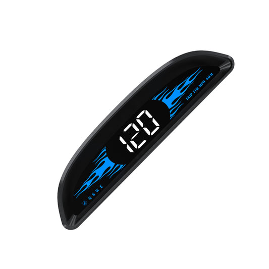 Car HUD Head-Up Display LCD Digital GPS Speedometer with Overspeed Alarm Universal