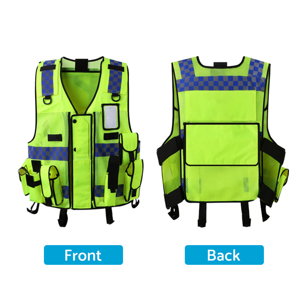 Ultimate Security Reflective Executive Safety Vest Hi-Vis Protective Workwear