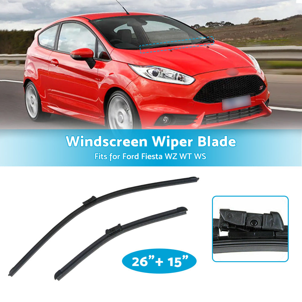 {{ For Ford Fiesta 08-On Aero Flat Windscreen Wiper Blades 26 inch   15 inch  1 Pair }} - Buy Car Parts Online at {{ Kaka Auto Parts }}.