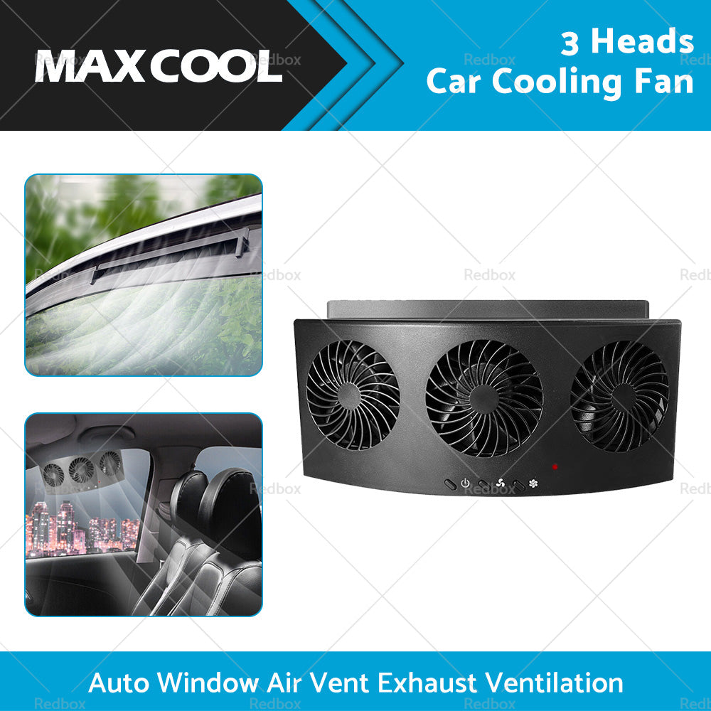 {{ Car Exhaust Window Fan Cooler Air Vent Cooling Fans Ventilator 3Heads Adjustable }} - Buy Car Parts Online at {{ Kaka Auto Parts }}.