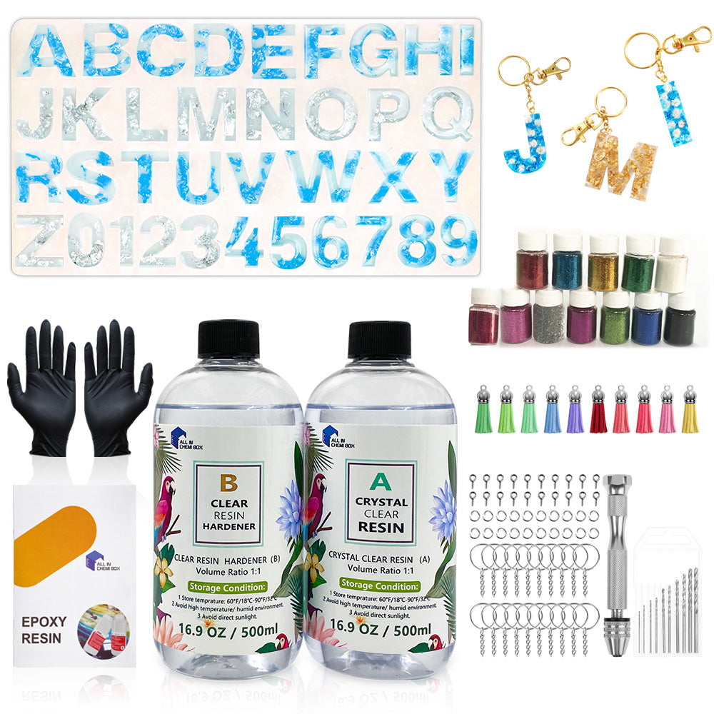 Epoxy Resin 1:1 AB Kit Craft Coating UV Color Pigment Paste Liquid Silicone Mold