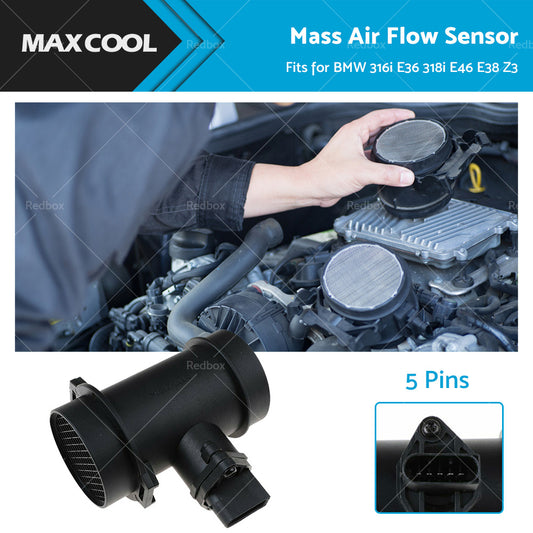 {{ 0280217124 MAF Mass Air Flow Sensor for BMW 316i E36 318i E46 E38 Z3 1998-2002 }} - Buy Car Parts Online at {{ Kaka Auto Parts }}.