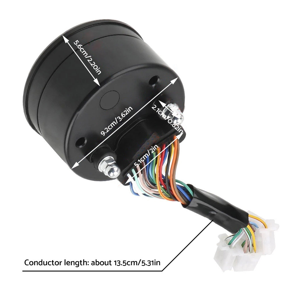 Universal Digital Motorcycle Odometer Speedometer Tachometer Gauge with LCD Backlight Suitable For All Motorcycles