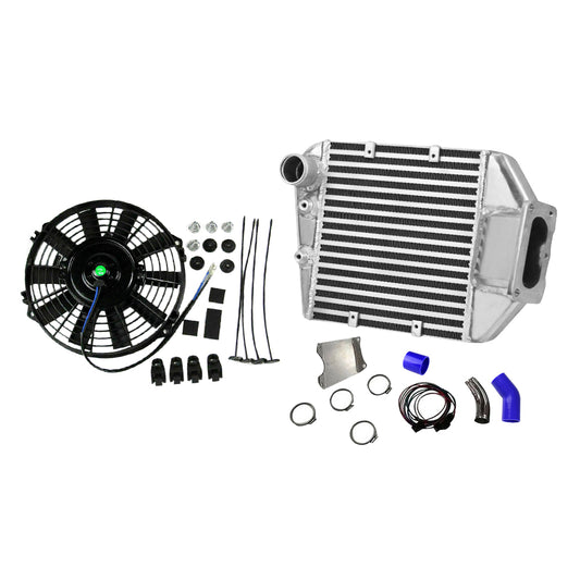 Intercooler Kit With Fan Suitable For Toyota Landcruiser 80 / 100 / 105 Series 1HZ 4.2L