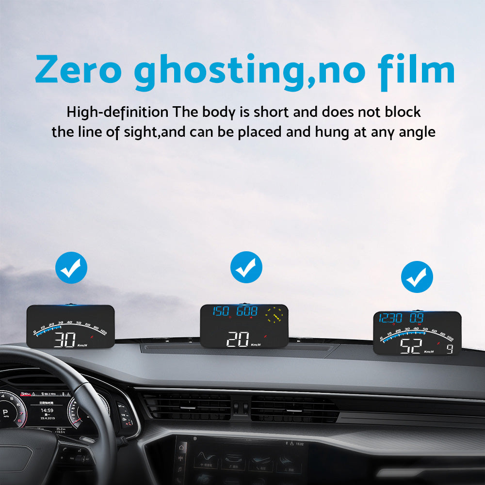 Digital Speedometer GPS HUD Head Up Display Universal Car MPH Overspeed Alarm