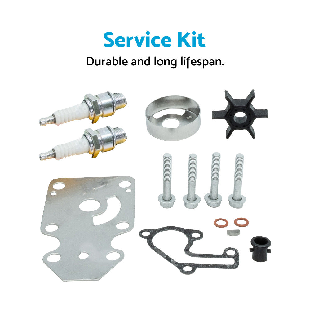 Service Kit Suitable For Yamaha 9.9, 15hp 2 Stroke 2 Cylinder Outboard