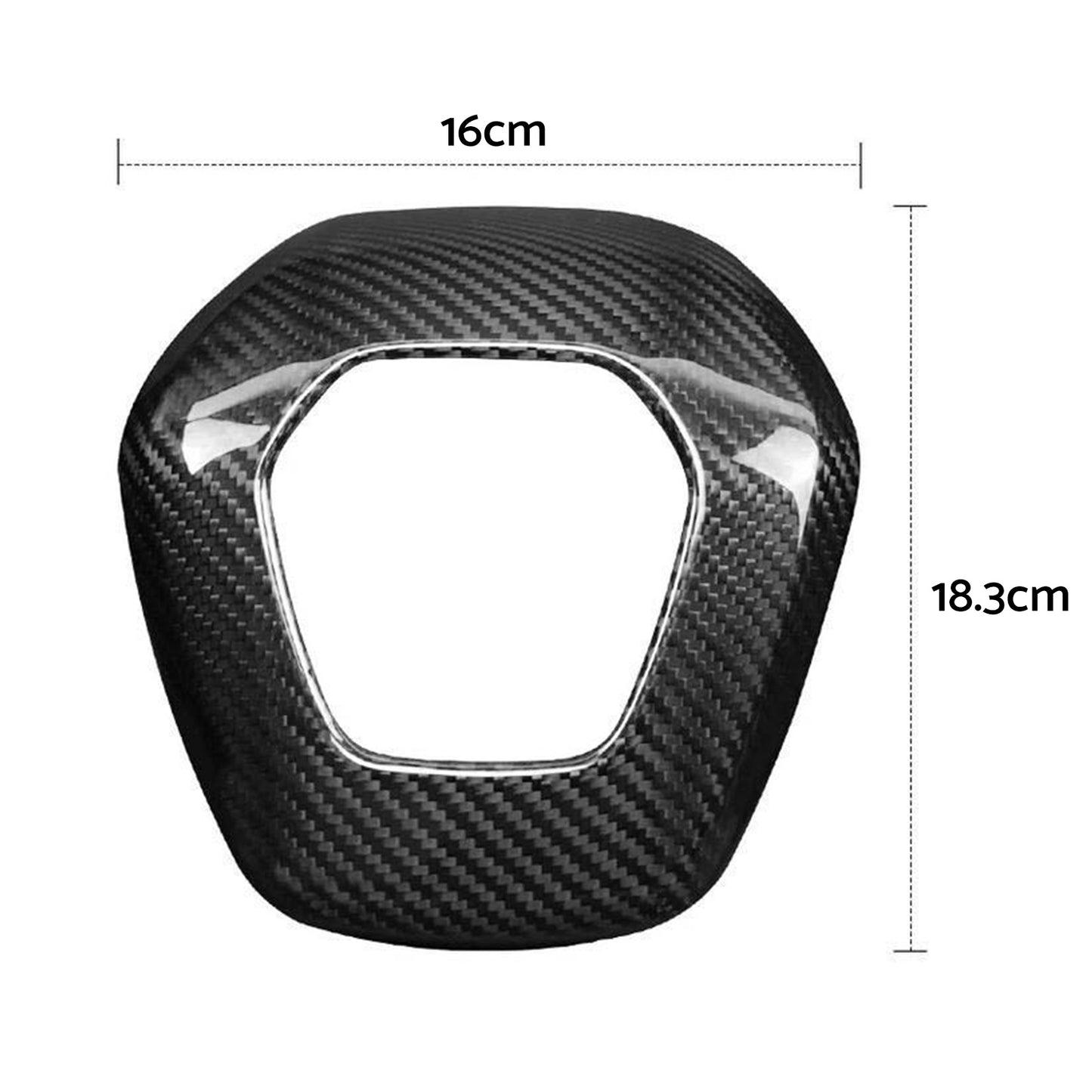 Overlay Real Carbon Fiber Steering Wheel Center Cover Suitable For Corvette C8 2020-2025