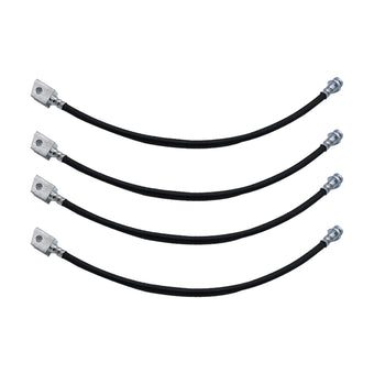 compare product 4PCS Extended Brake Line Hoses Braided Suitable For Nissan Patrol GQ GU Y60 Y61