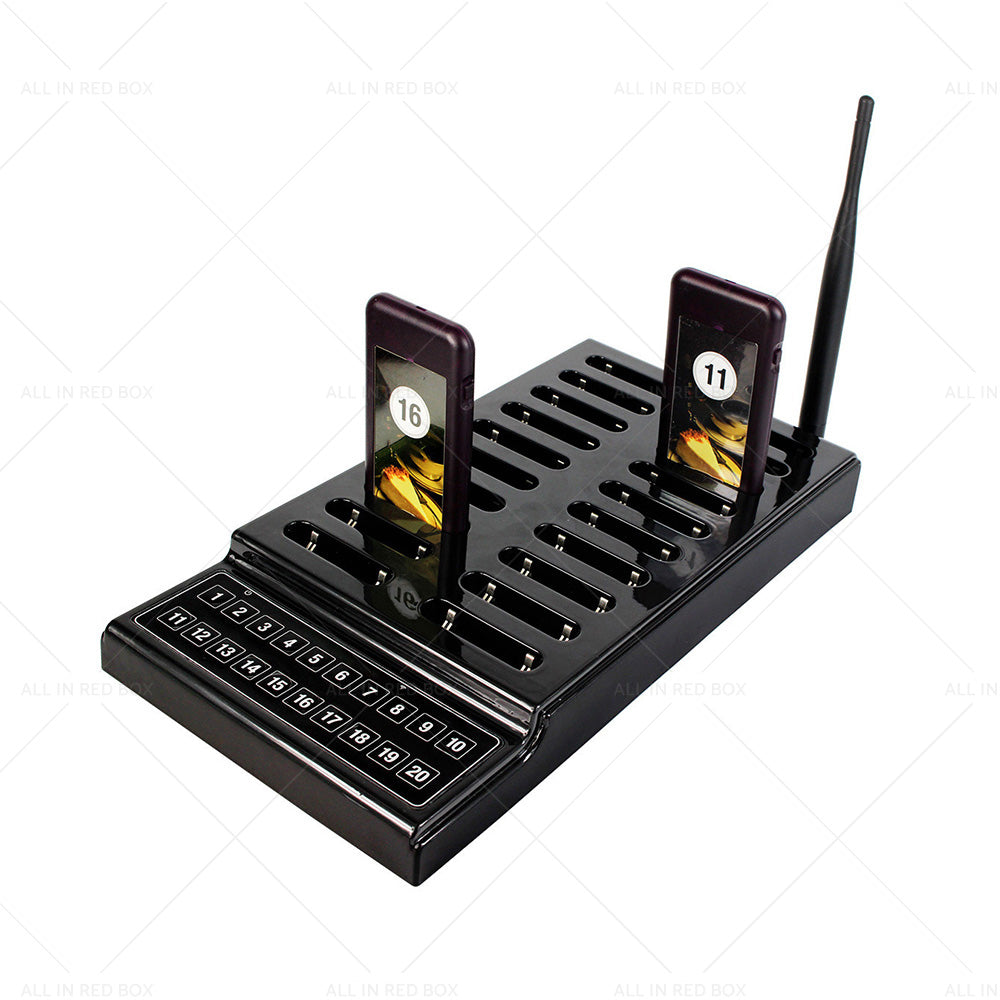 20 Restaurant Coaster Pager Guest Call Wireless Paging Queuing Calling System AU