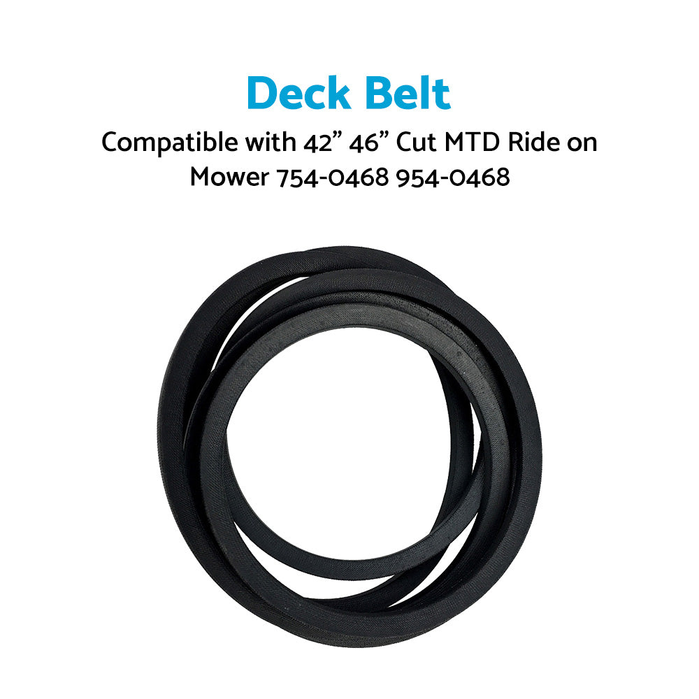{{ Drive Belt Suitable For Selected 42 inch 46 inch Cut MTD Ride on Mower 754-0468 954-0468 }} - Buy Car Parts Online at {{ Kaka Auto Parts }}.