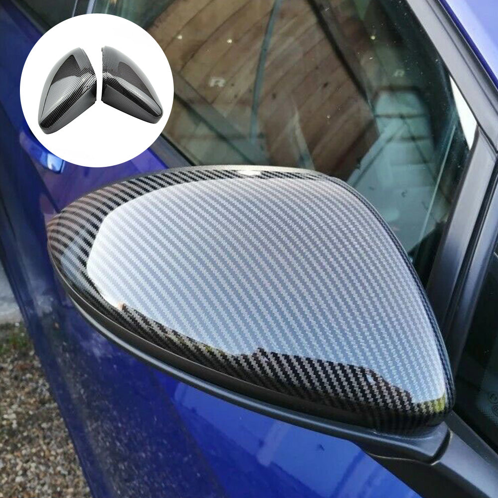 Carbon Fiber Mirror Caps Suitable For Volkswagen VW Golf MK7 MK7.5 TSI TDI GTI R
