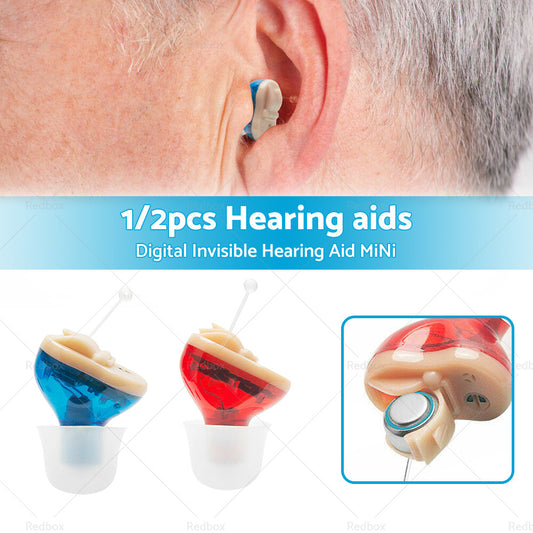 Digital Invisible Hearing Aid MiNi CIC Small Sound Voice Amplifier Enhancer L R