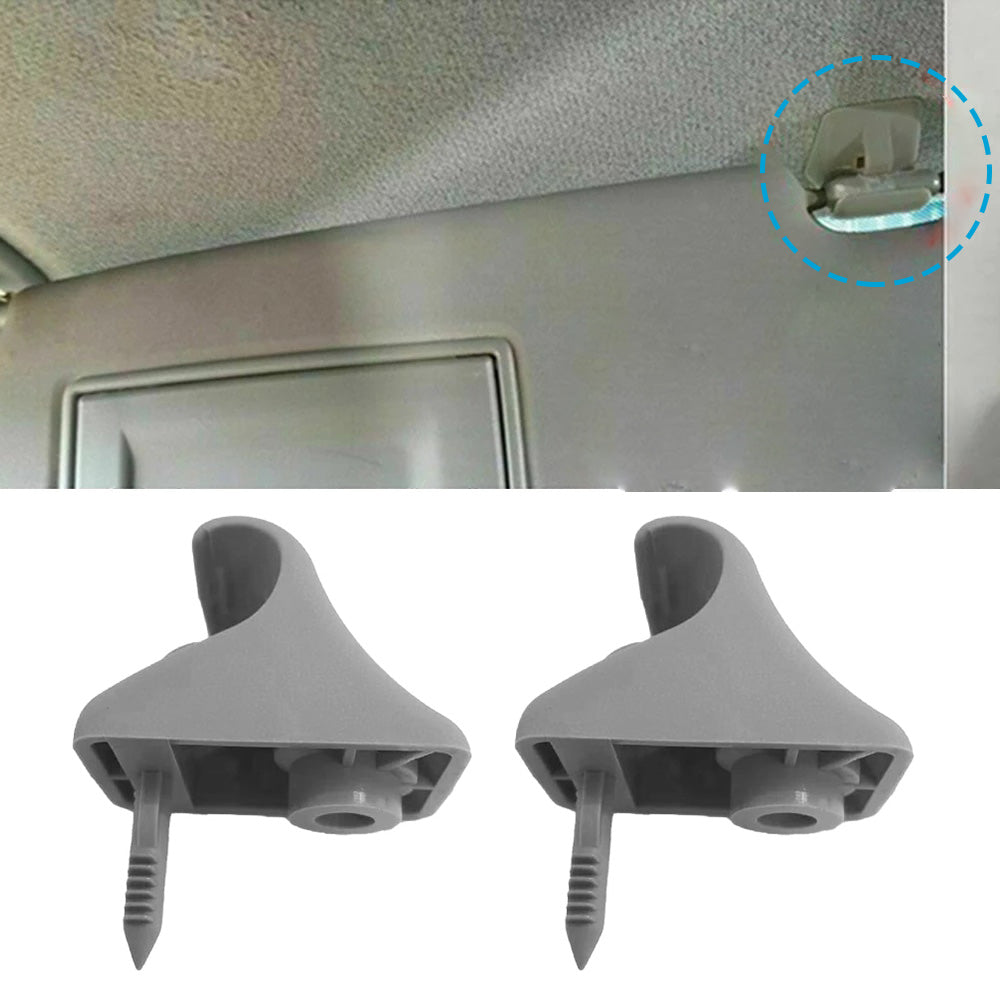 2x Sun Visor Clips Left & Right Side Suitable For Hyundai Getz 2002-2011 Grey 852351C300QS