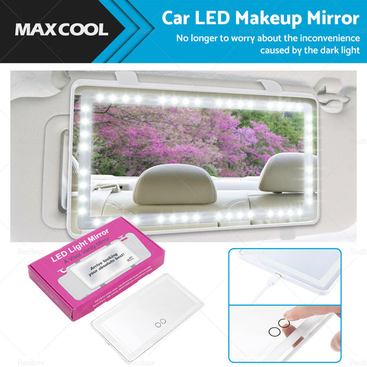{{ Car Sun Visor LED Makeup Cosmetic Mirror Set with 3 Type Light Touch Screen New }} - Buy Car Parts Online at {{ Kaka Auto Parts }}.