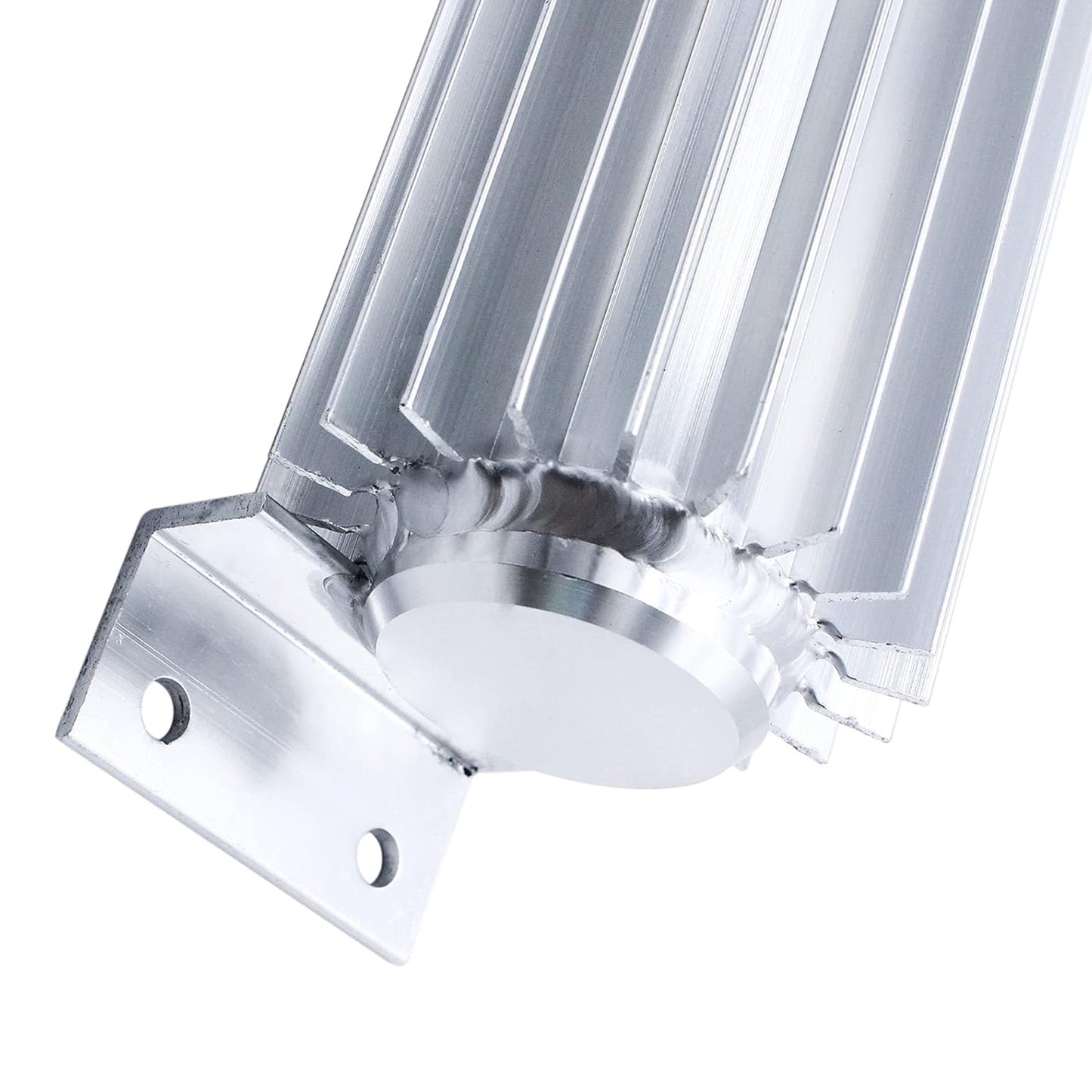 Universal 18inch Dual Pass Transmission Cooler with 1/4inch NPT Fitting Aluminum