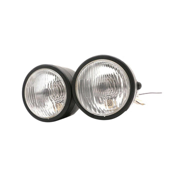 compare product Black Twin Universal Headlight Dual Lamp Suitable For Motorcycle Street Fighter