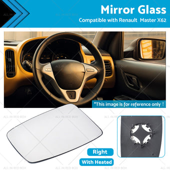 compare product Right Mirror Glass Suitable for Renault Master X62 2010-2019 Heated Convex base