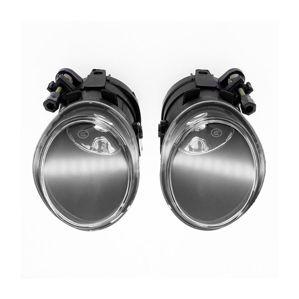 Pair Replacement Clear Fog Lights Lamps Suitable for 2001-2006 BMW E46 3-Series