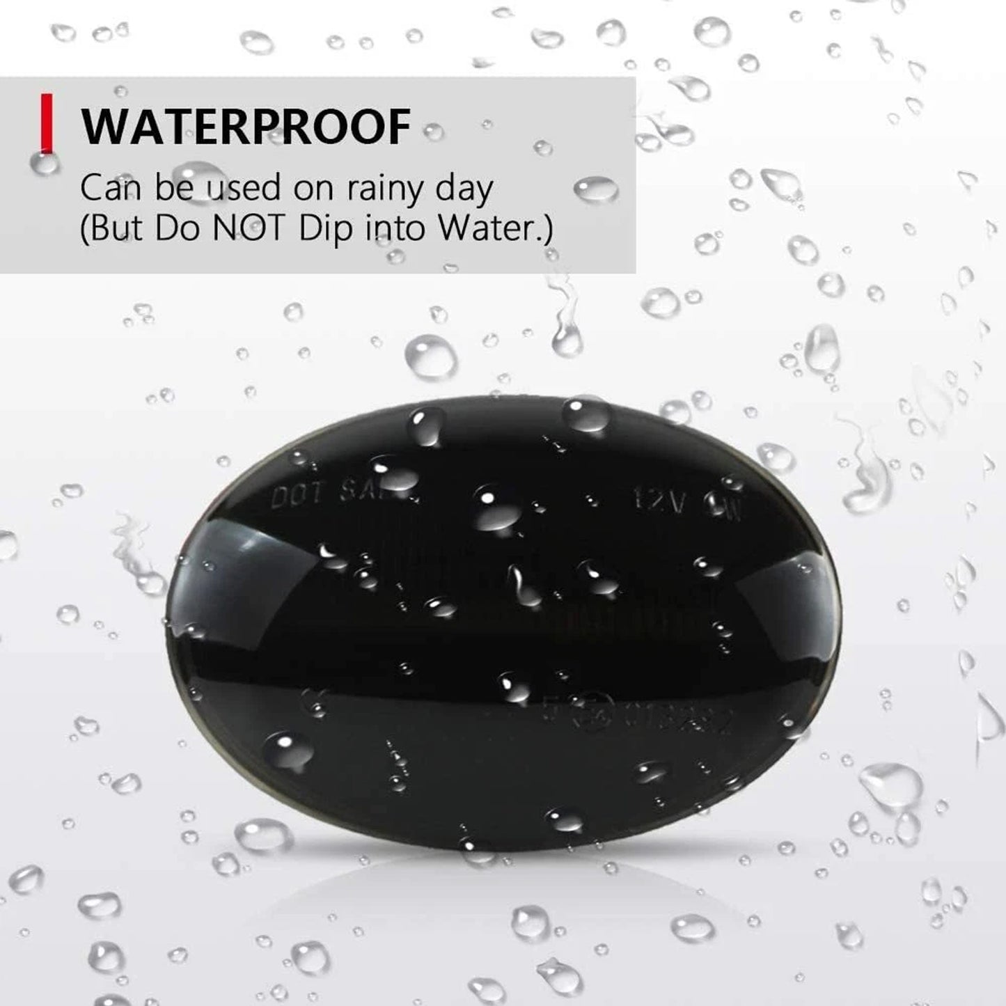 2x Black Smoked Side Indicator LED Repeater Light Mini Cooper R56 Coupe R58 R57