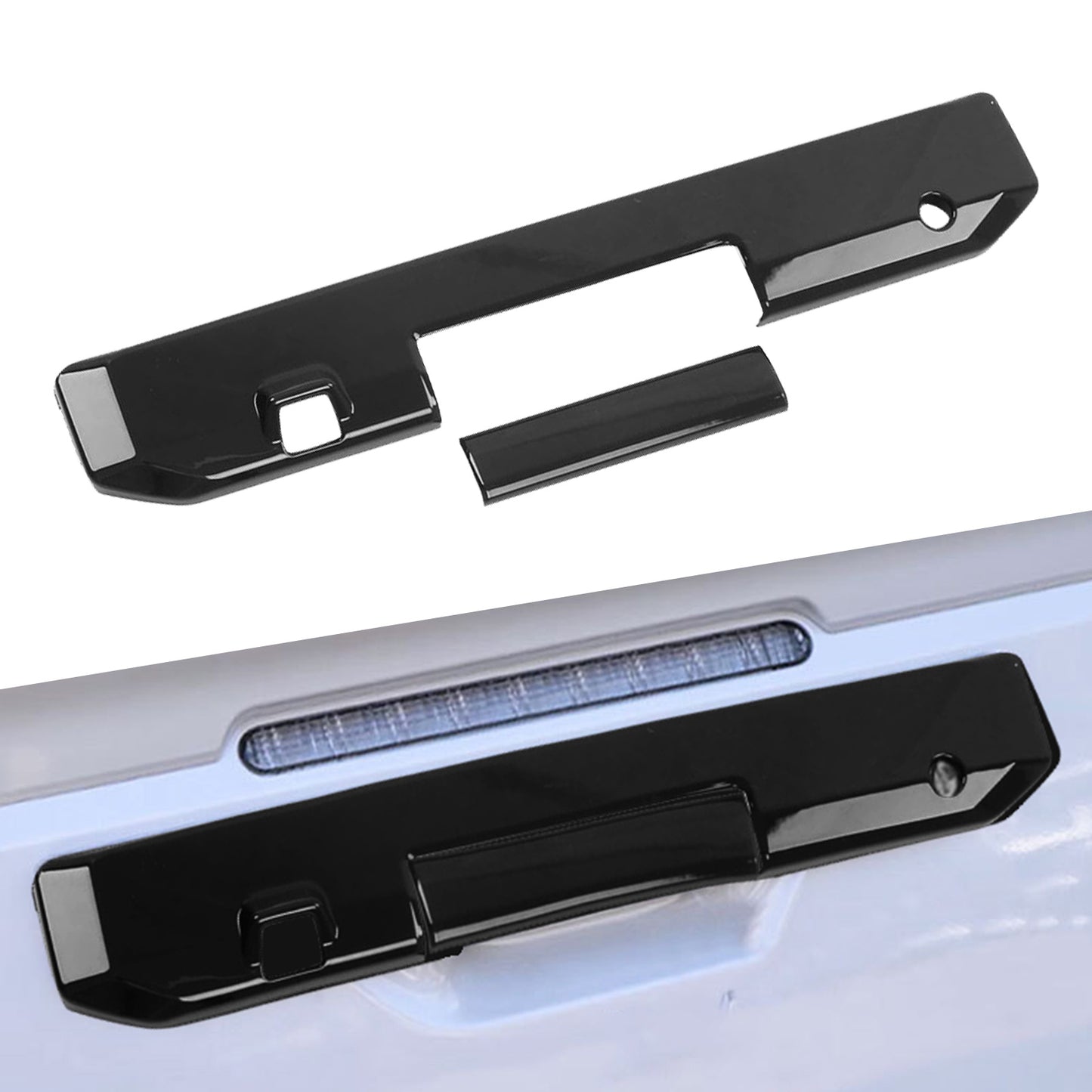 {{ Glossy Black Rear Tail Gate Tailgate Handle Cover Suitable For Triton L200 23-25 }} - Buy Car Parts Online at {{ Kaka Auto Parts }}.