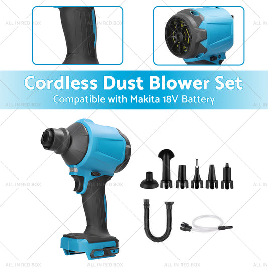 For Makita 18V Battery Cordless Air Duster Dust Blower Inflator Vacuum Cleaner
