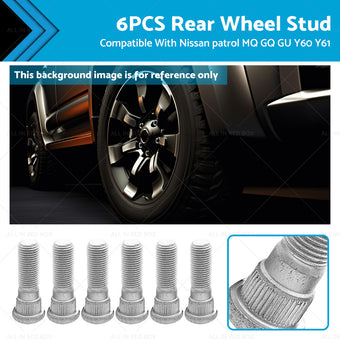compare product 6PCS Rear Wheel Stud Suitable For Nissan patrol MQ GQ GU Y60 Y61