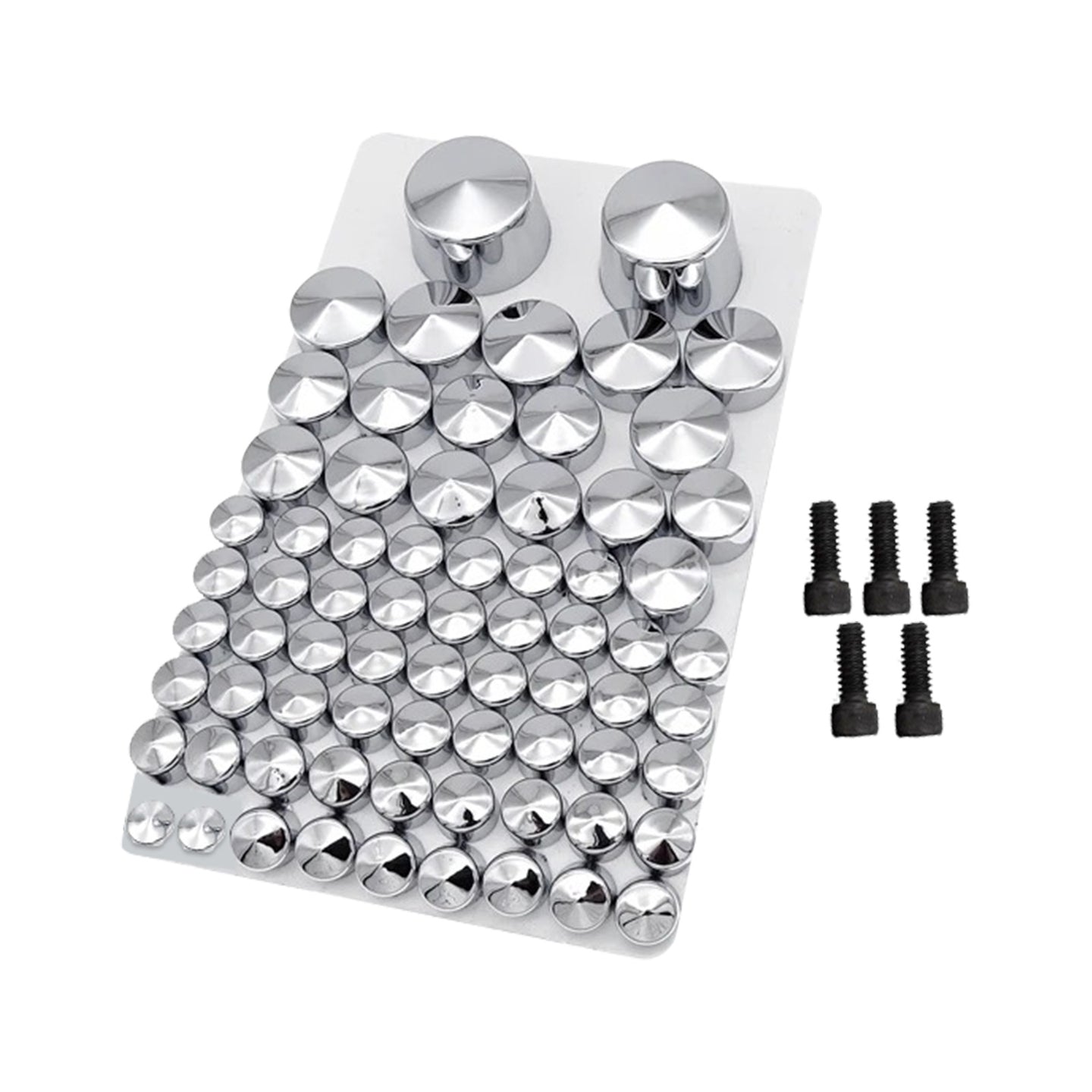 {{ Chrome Bolt Topper Cover Caps Suitable for Harley Twin Cam Softail 07-13 }} - Buy Car Parts Online at {{ Kaka Auto Parts }}.