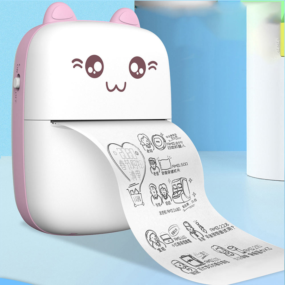 Pocket Thermal Printer Mini Bluetooth Label & Photo Printing Machine Suitable For Mobile Phone