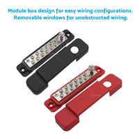 {{ 2pcs 12 Terminal Power Distribution Block Bus Bar DC 48V 12P Wiring Bars AU }} - Buy Car Parts Online at {{ Kaka Auto Parts }}.