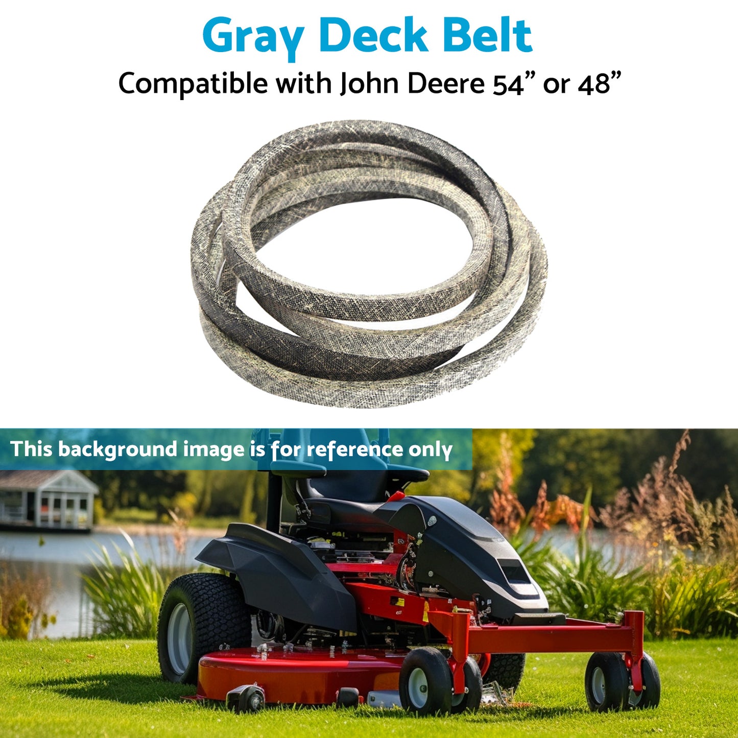 {{ Gray Deck Belt Suitable for John Deere Z425 Z435 Z445 48inchor54inch M158131 M154296 }} - Buy Car Parts Online at {{ Kaka Auto Parts }}.
