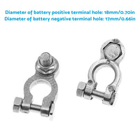 8PCS DC 12V-24V Car Battery Terminals Positive Negative Connectors Clamp Clip