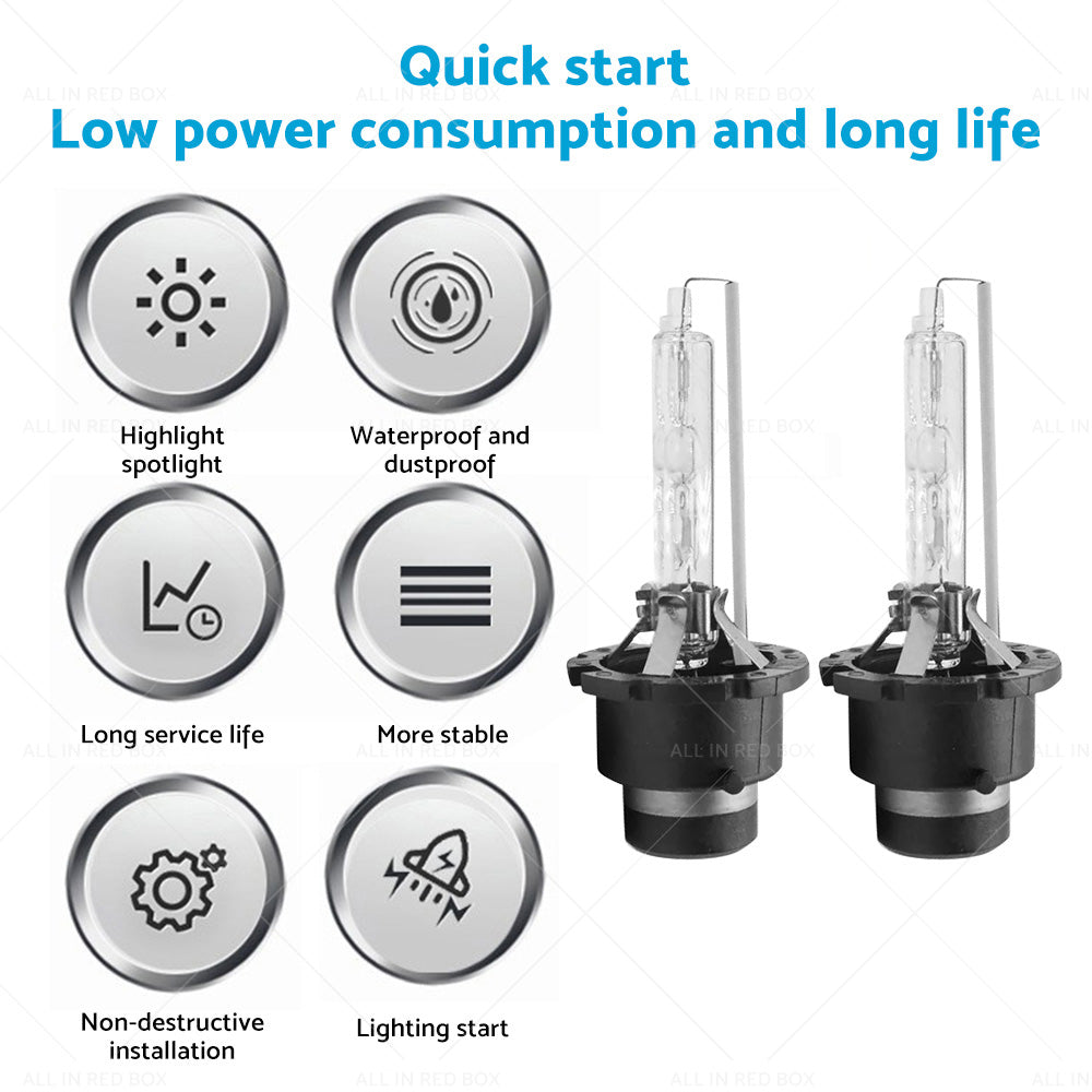 {{ 8000K D4S D4R HID Headlight Bulbs Suitable For Lexus Honda Mazda Toyota 35W }} - Buy Car Parts Online at {{ Kaka Auto Parts }}.