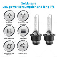 {{ 8000K D4S D4R HID Headlight Bulbs Suitable For Lexus Honda Mazda Toyota 35W }} - Buy Car Parts Online at {{ Kaka Auto Parts }}.