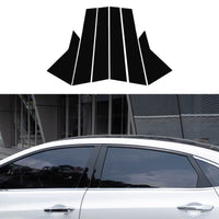 6x Black Pillar Post Cover Trims Suitable For Honda Civic 2022