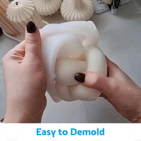 {{ Large Knot Candle MOLD Spiral Tie Rope Ball Twisted Silicone Gypsum Aromatherapy }} - Buy Car Parts Online at {{ Kaka Auto Parts }}.