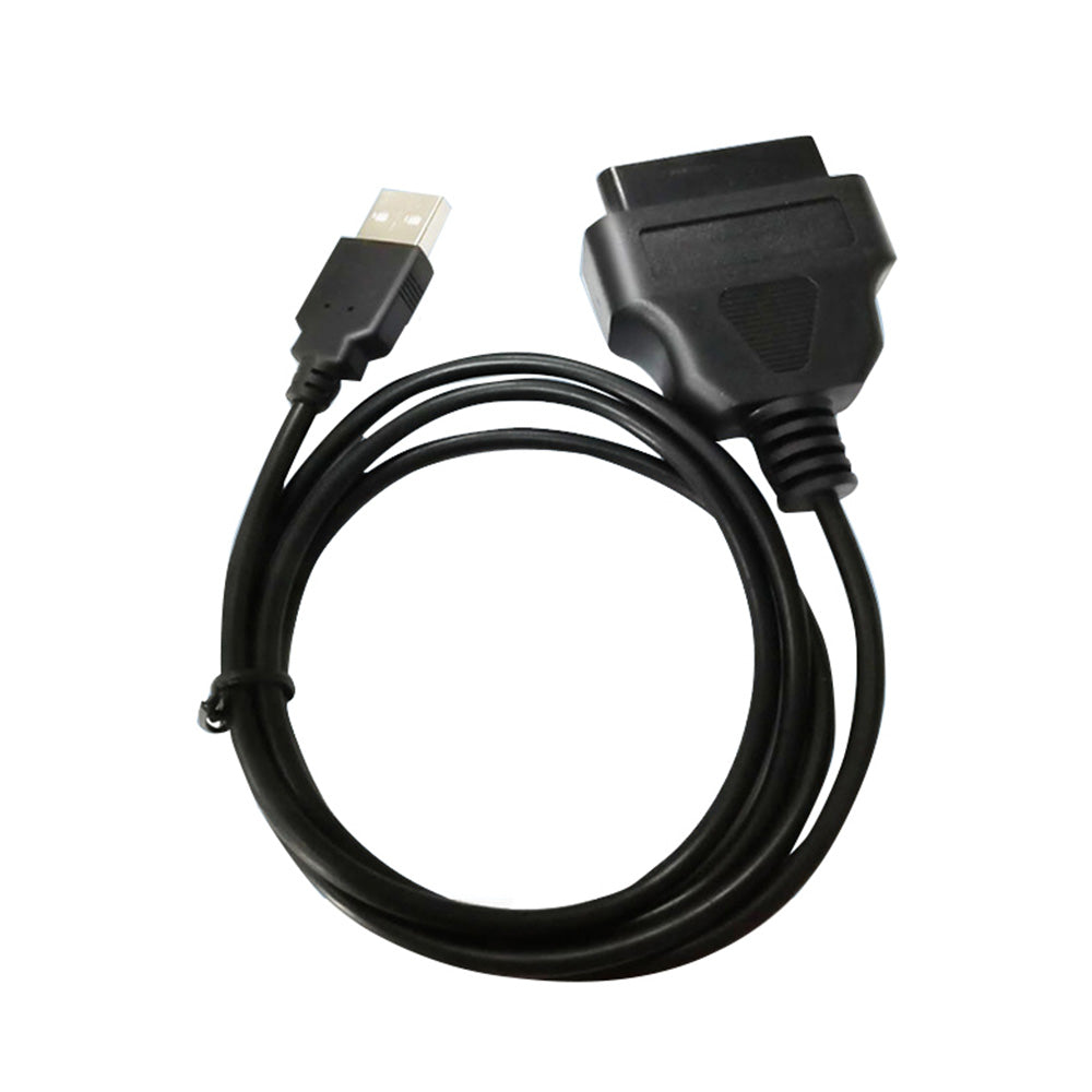 16-Pin OBD2 To USB Adapter Cable Connector Suitable For Vehicle Diagnostic Tool