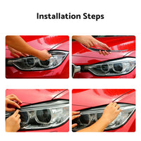 Carbon Fiber Headlight Eyebrow/Eyelids Cover Trim Suitable For BMW E90/E91 328i & 335i