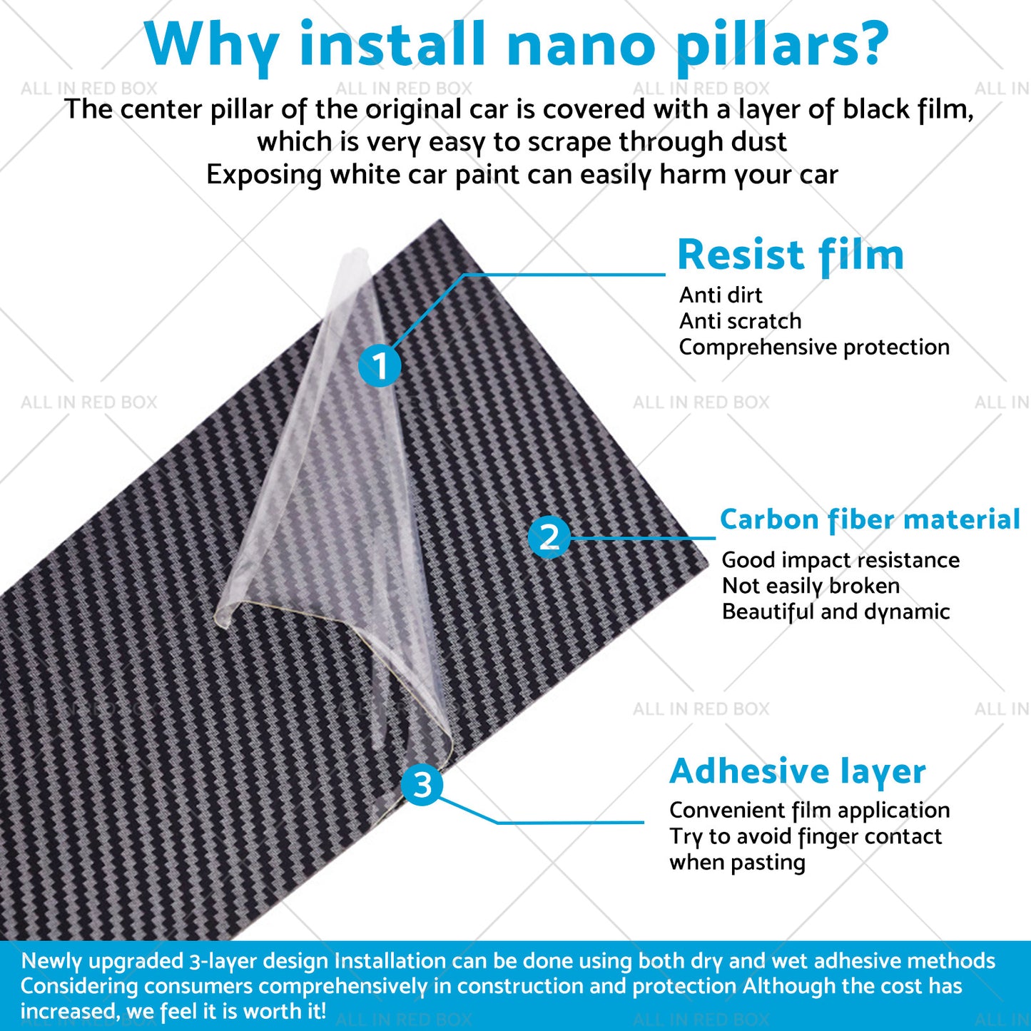 {{ 6x Carbon Fiber Pillar Post Cover Trims Suitable for Infiniti G35 02-13 }} - Buy Car Parts Online at {{ Kaka Auto Parts }}.