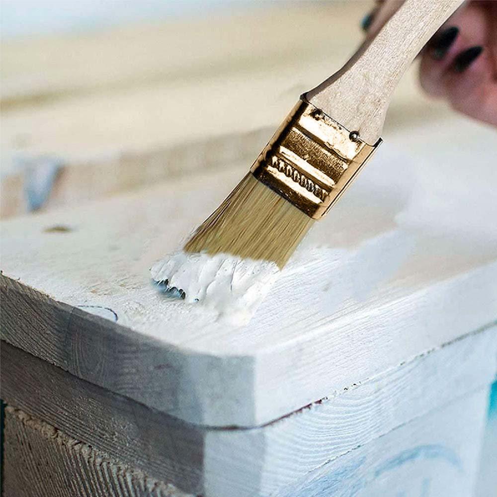 36PCS 1inch Chip Paint Brush DIY Art Varnishes Touchups Brushes Wooden Handle 1inch