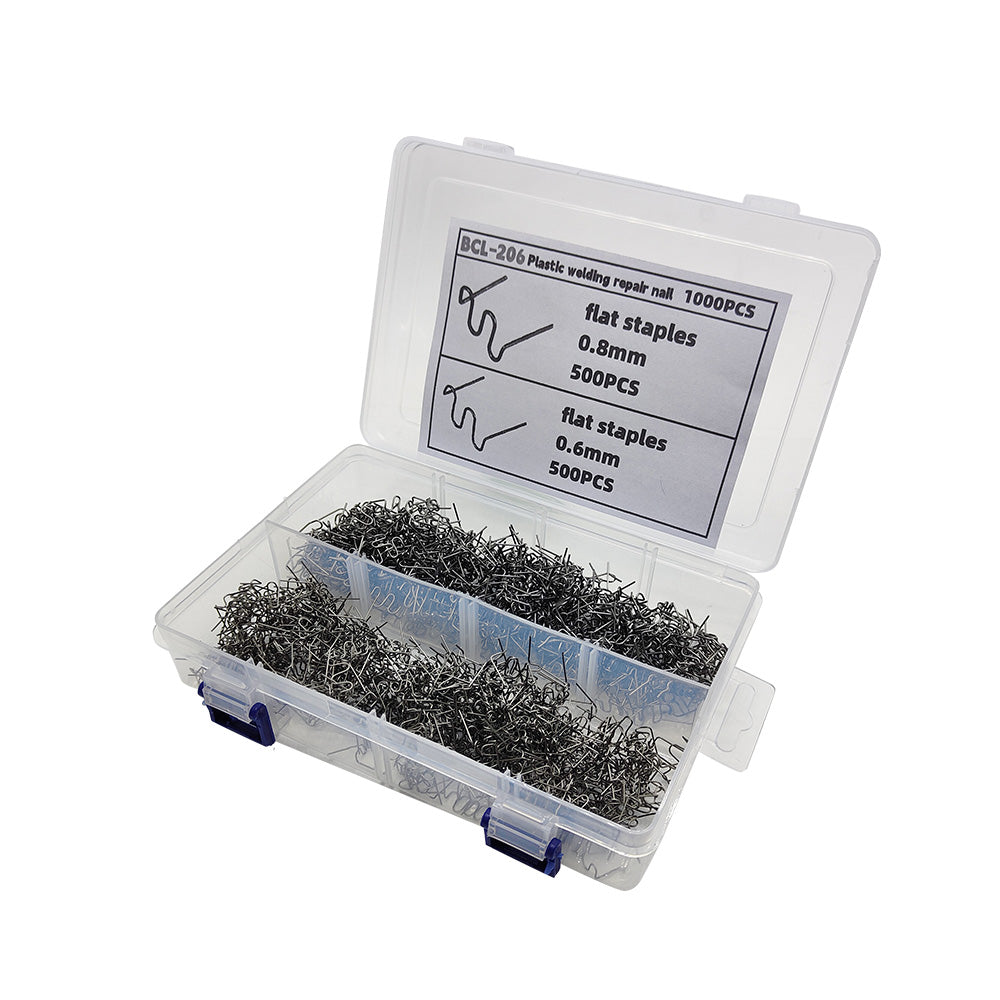 1000PCS Hot Staples Plastic Welding Wave Stapler For Car Bumper Repair Tool Kits