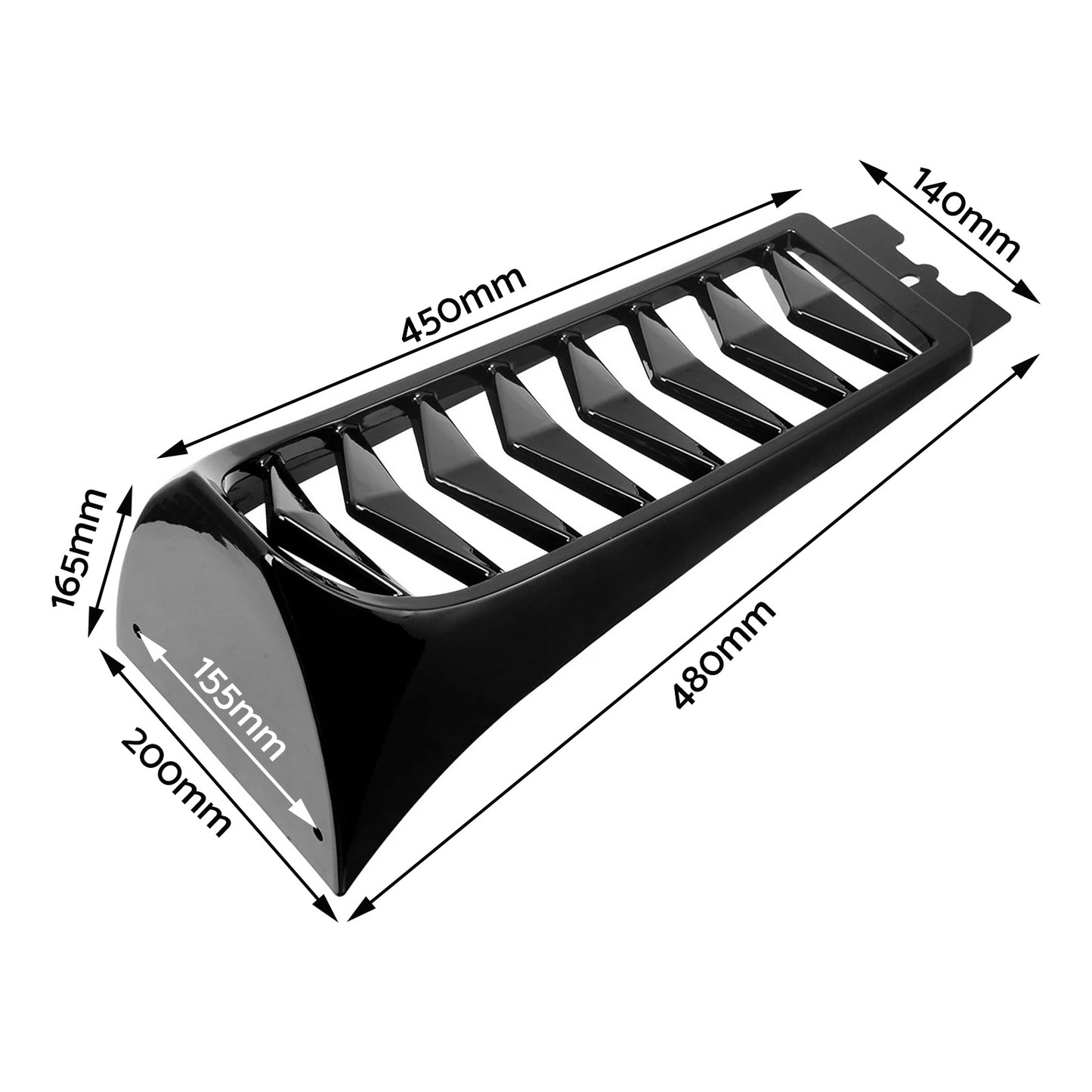 Chin Fairing Spoiler Lower Radiator Cover Suitable For Harley-Davidson Softail Fat Bob