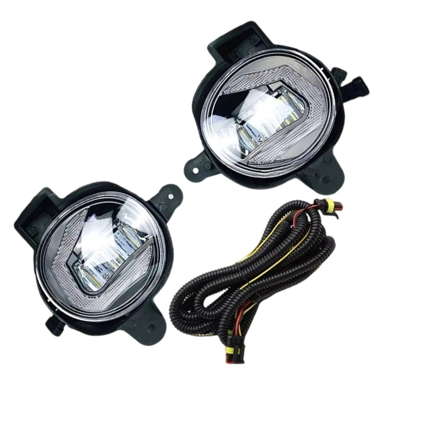 Pair Front Fog Lights LED Waterproof Suitable For Toyota Hilux Vigo 2011-2014
