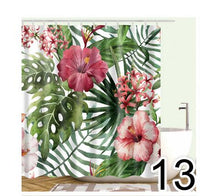 {{ Bathroom Fabric Shower Curtain 12 Hook Set Water Resistant Tropical Plants Panel }} - Buy Car Parts Online at {{ Kaka Auto Parts }}.