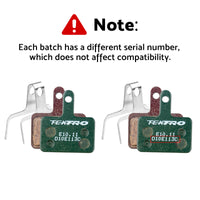 Tektro E10/E11 High Performance Metal Ceramic Brake Pad with Return Spring