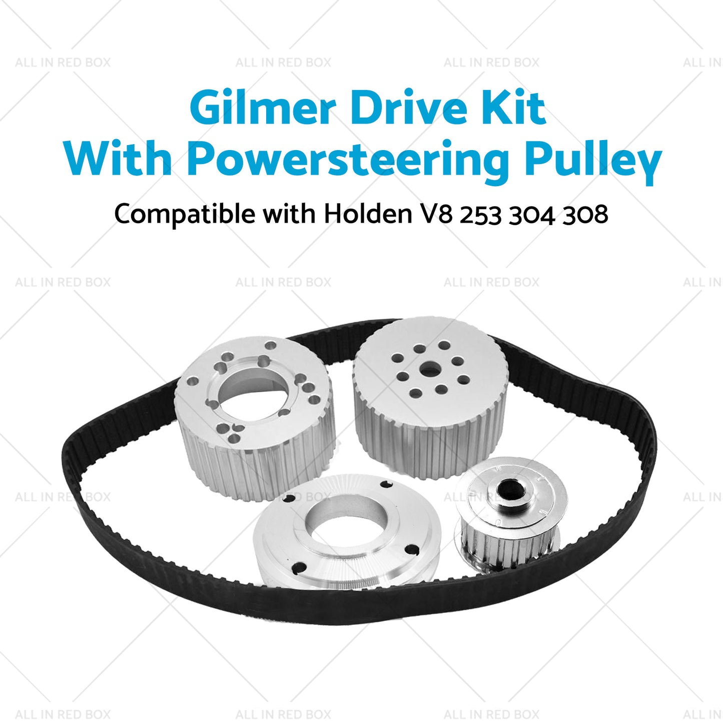 {{ Suitable For Holden 253 304 308 Gilmer Drive Kit With Powersteering Pulley }} - Buy Car Parts Online at {{ Kaka Auto Parts }}.