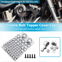 {{ Chrome Bolt Topper Cover Caps Suitable for Harley Twin Cam Softail 07-13 }} - Buy Car Parts Online at {{ Kaka Auto Parts }}.