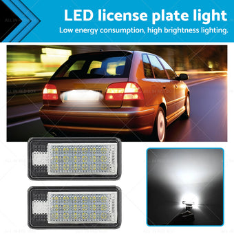 compare product Suitable For Audi A3 A4 S4 B6 B7 LED License Number Plate Light Error Free Units